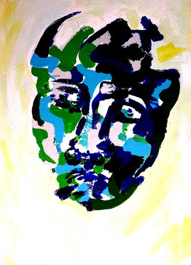 Print of Portraiture Portrait Paintings by Rodrigue Semabia