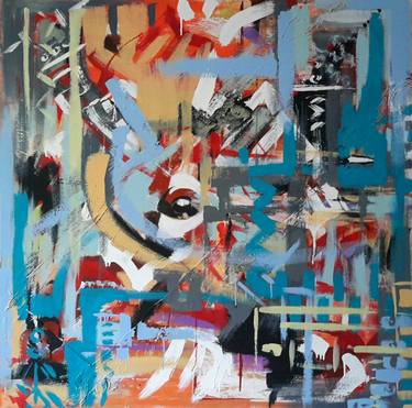 Original Abstract Paintings by Rodrigue Semabia