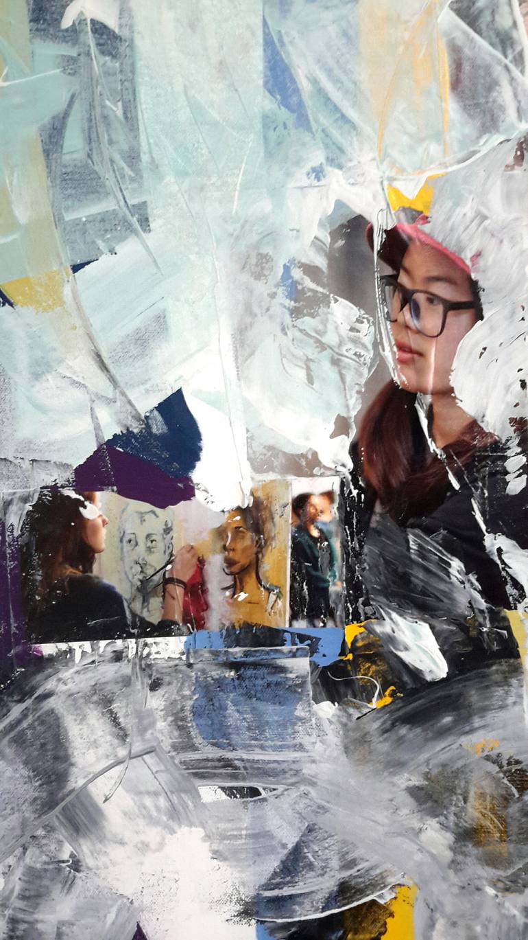 Original Other Abstract Collage by Rodrigue Semabia