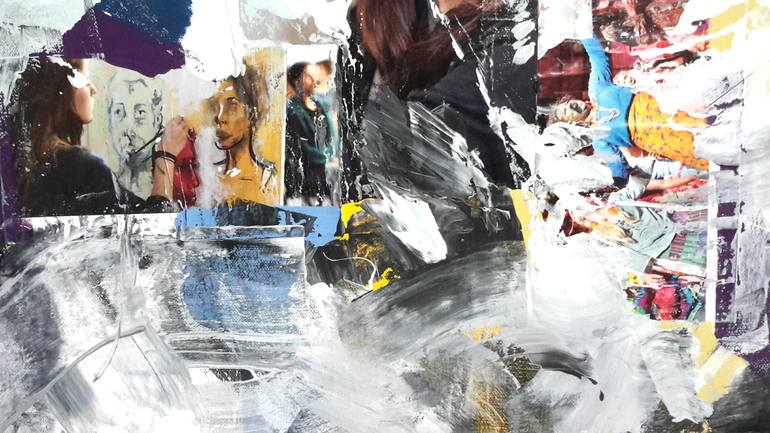 Original Other Abstract Collage by Rodrigue Semabia