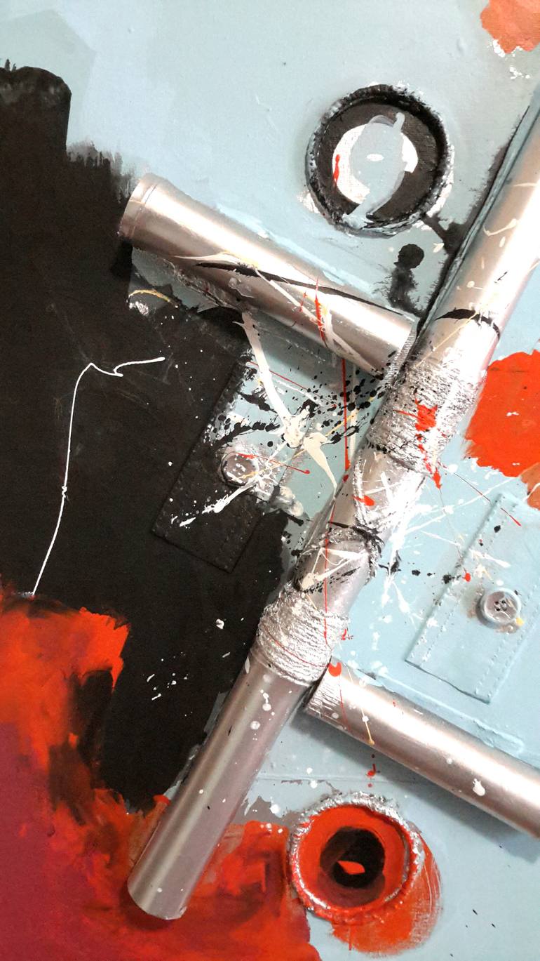 Original Other Abstract Collage by Rodrigue Semabia
