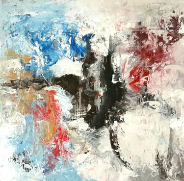 Original Fine Art Abstract Paintings by Rodrigue Semabia