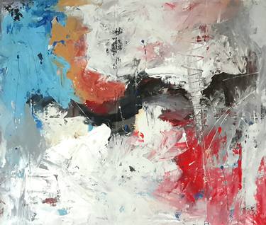 Original Fine Art Abstract Paintings by Rodrigue Semabia