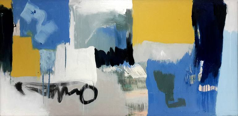 Original Fine Art Abstract Paintings by Rodrigue Semabia