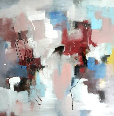 Original Fine Art Abstract Paintings by Rodrigue Semabia