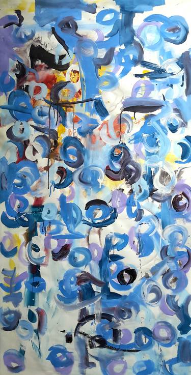 Original Abstract Expressionism Abstract Paintings by Rodrigue Semabia