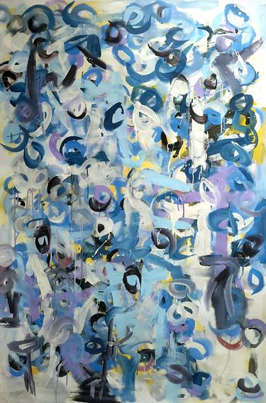 Original Abstract Expressionism Abstract Paintings by Rodrigue Semabia