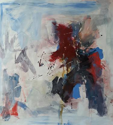 Original Abstract Expressionism Abstract Paintings by Rodrigue Semabia