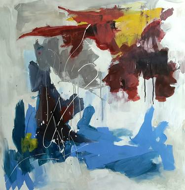 Original Abstract Expressionism Abstract Paintings by Rodrigue Semabia