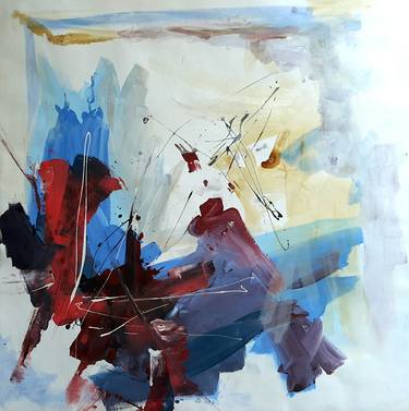 Original Abstract Expressionism Abstract Paintings by Rodrigue Semabia