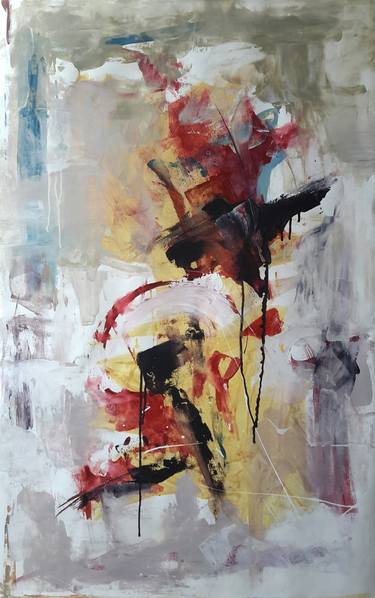 Original Abstract Expressionism Abstract Paintings by Rodrigue Semabia