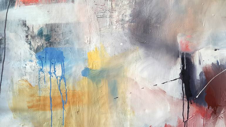 Original Abstract Expressionism Abstract Painting by Rodrigue Semabia