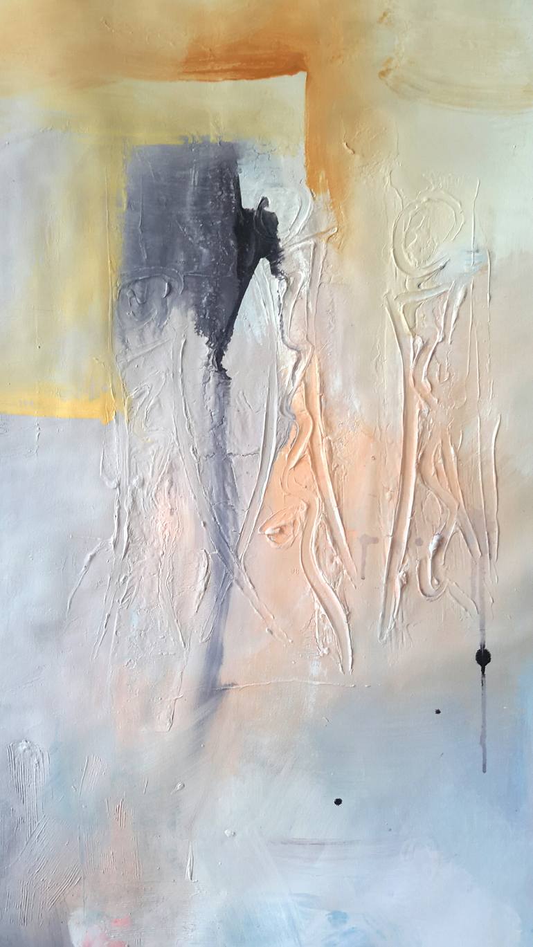 Original Abstract Expressionism Abstract Painting by Rodrigue Semabia