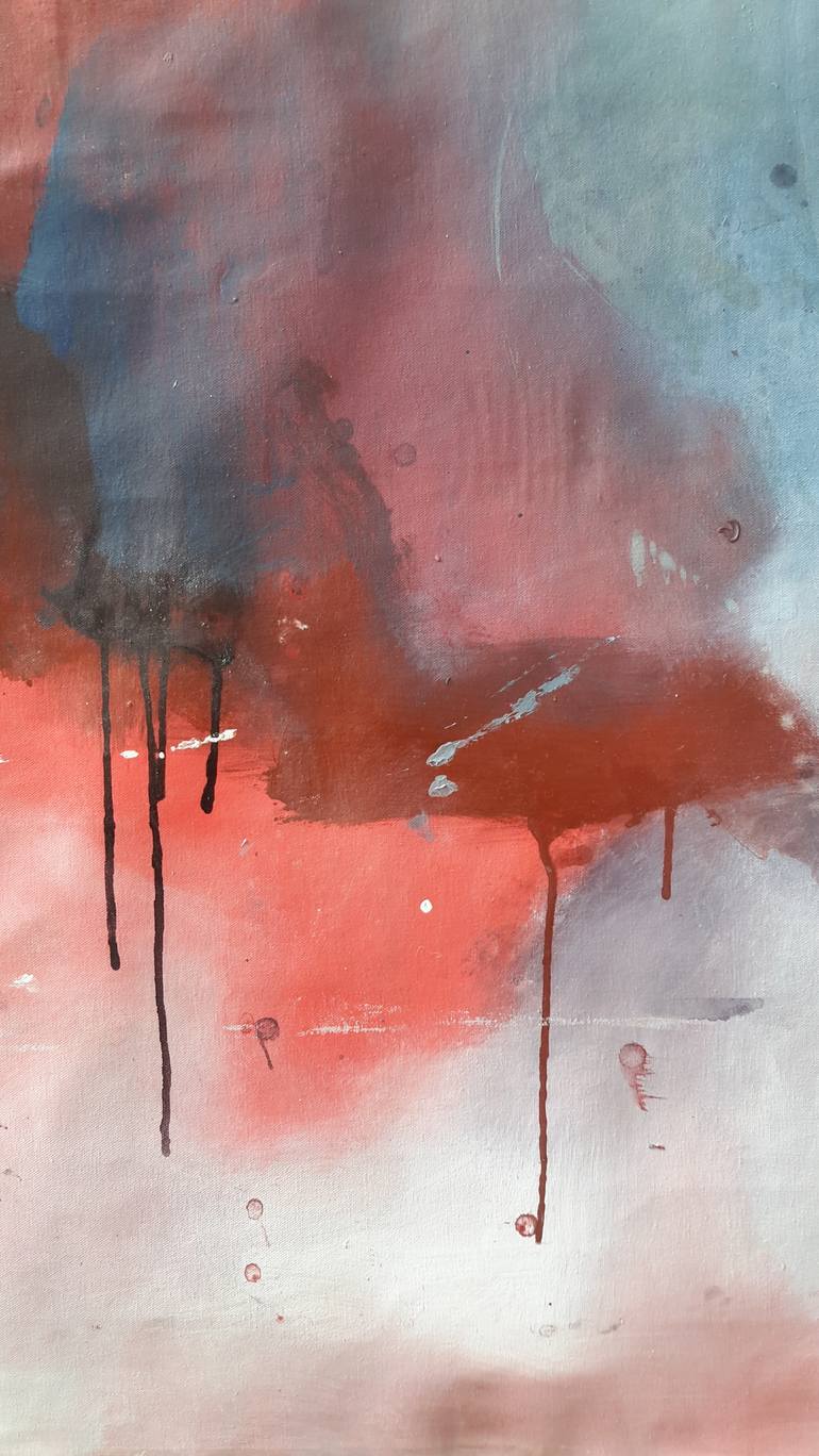 Original Abstract Expressionism Abstract Painting by Rodrigue Semabia