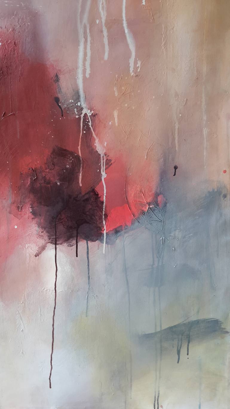 Original Abstract Expressionism Abstract Painting by Rodrigue Semabia