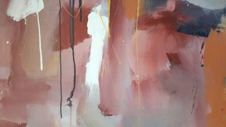 Original Abstract Expressionism Abstract Painting by Rodrigue Semabia