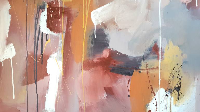 Original Abstract Expressionism Abstract Painting by Rodrigue Semabia