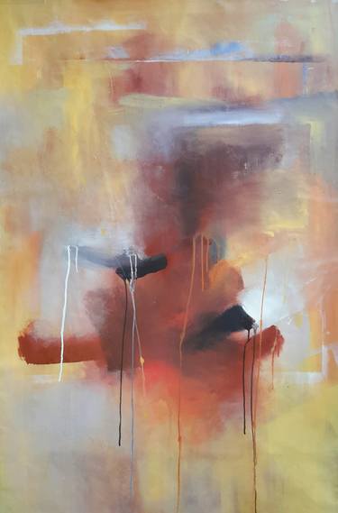Original Abstract Expressionism Abstract Paintings by Rodrigue Semabia