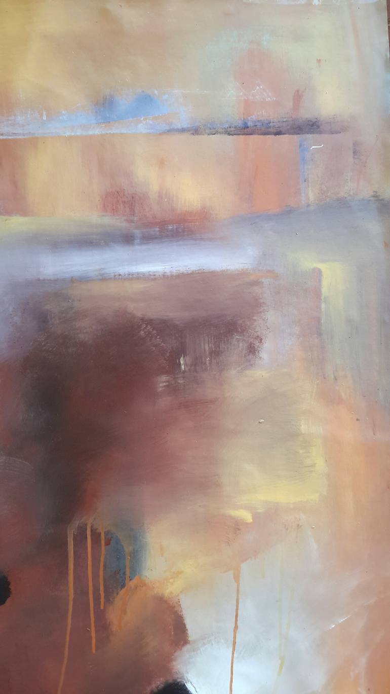 Original Abstract Expressionism Abstract Painting by Rodrigue Semabia
