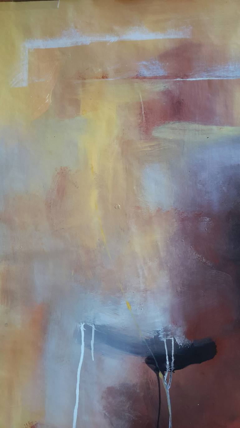 Original Abstract Expressionism Abstract Painting by Rodrigue Semabia