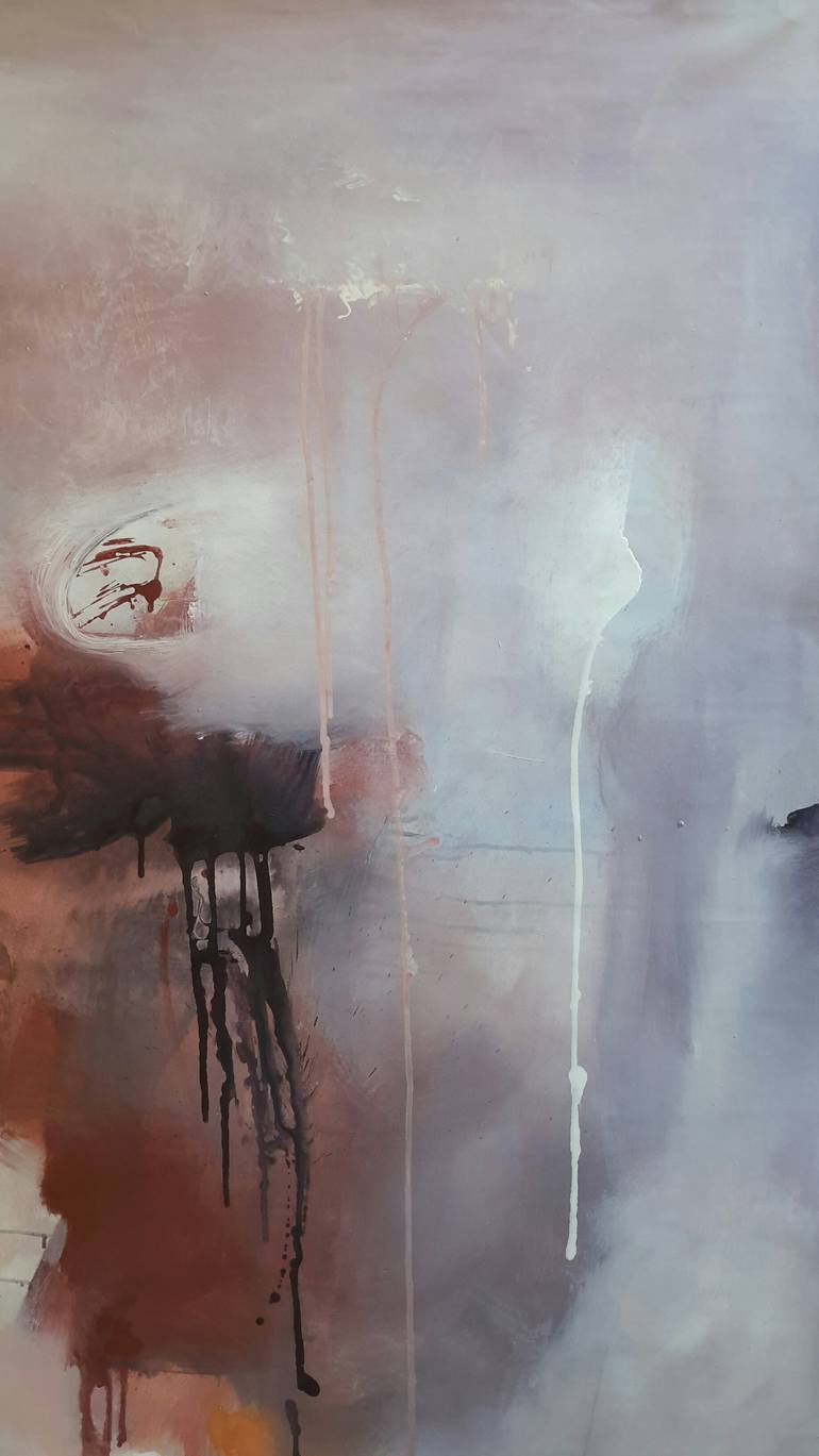 Original Abstract Expressionism Abstract Painting by Rodrigue Semabia