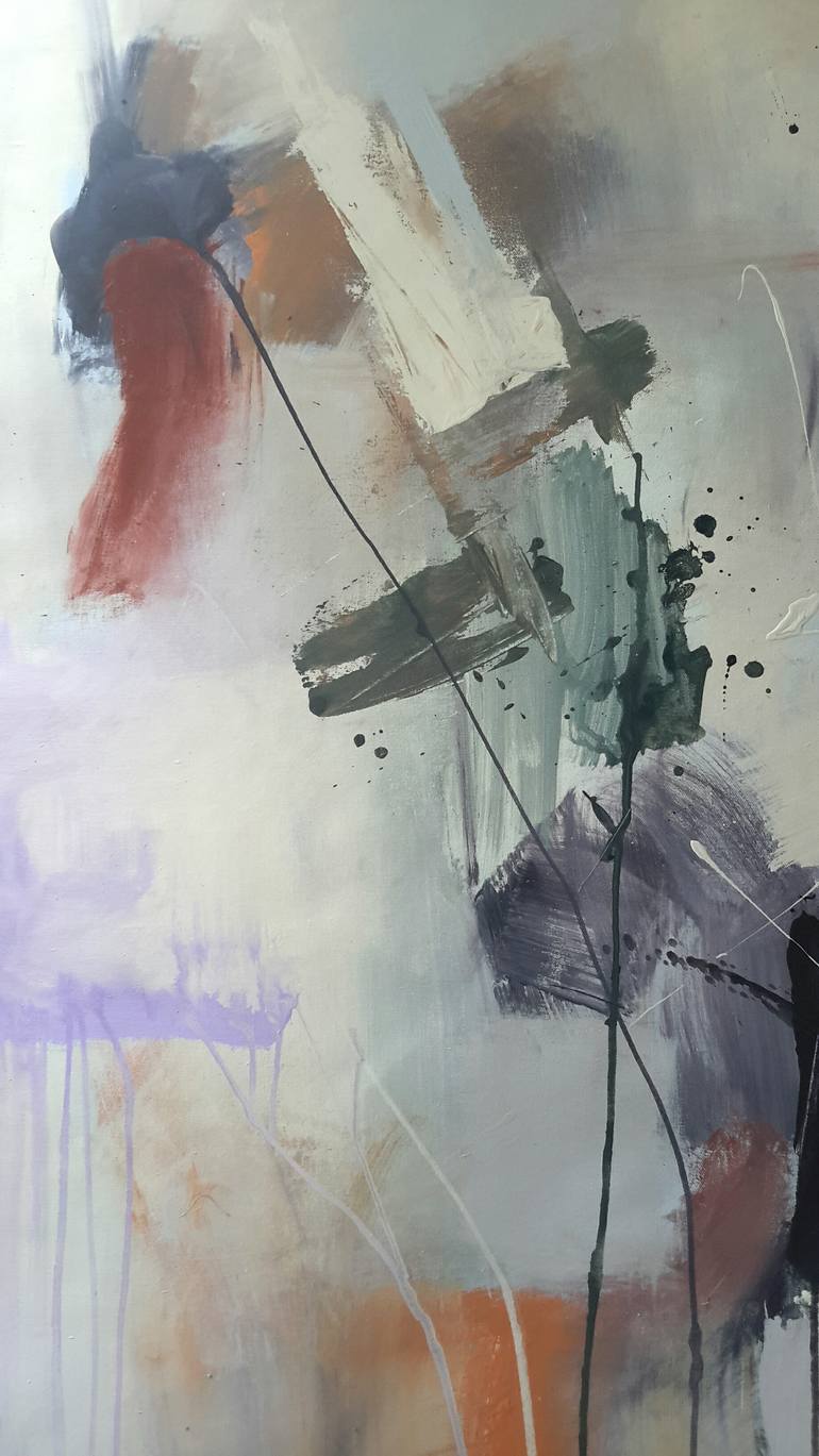 Original Abstract Expressionism Abstract Painting by Rodrigue Semabia