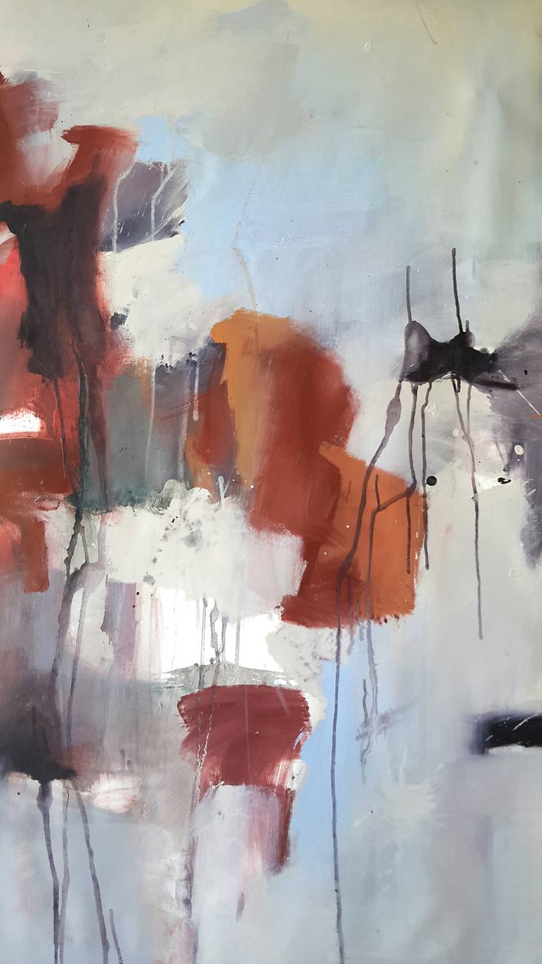 Original Abstract Expressionism Abstract Painting by Rodrigue Semabia