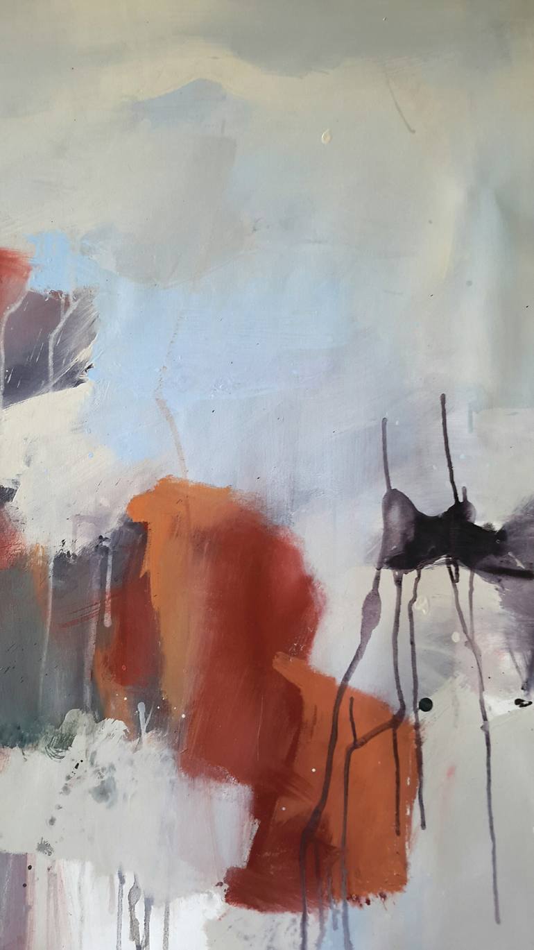 Original Abstract Expressionism Abstract Painting by Rodrigue Semabia