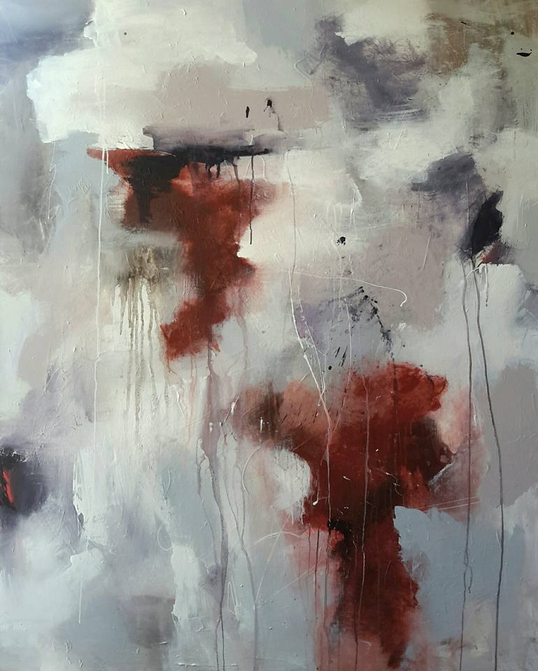 Original Abstract Painting by Rodrigue Semabia | Abstract Expressionism Art on Canvas | The Way to the Way