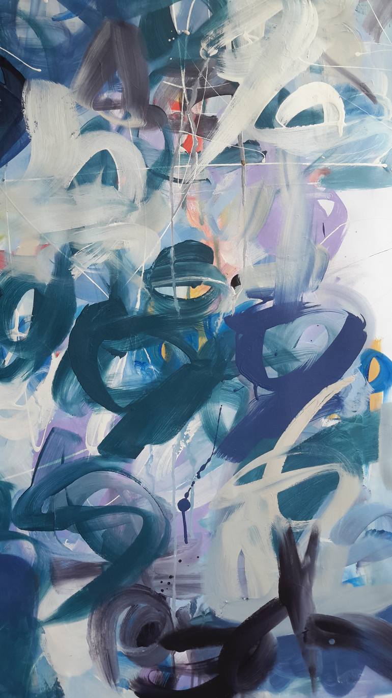 Original Abstract Expressionism Humor Painting by Rodrigue Semabia