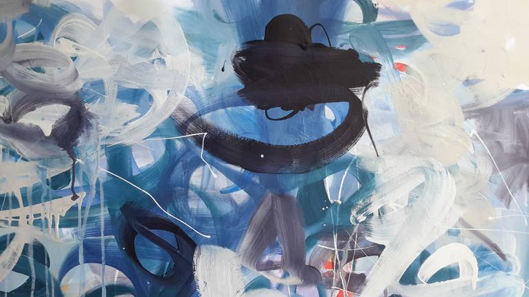 Original Abstract Expressionism Humor Painting by Rodrigue Semabia