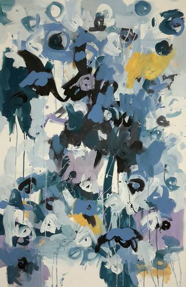 Original Abstract Expressionism Abstract Paintings by Rodrigue Semabia