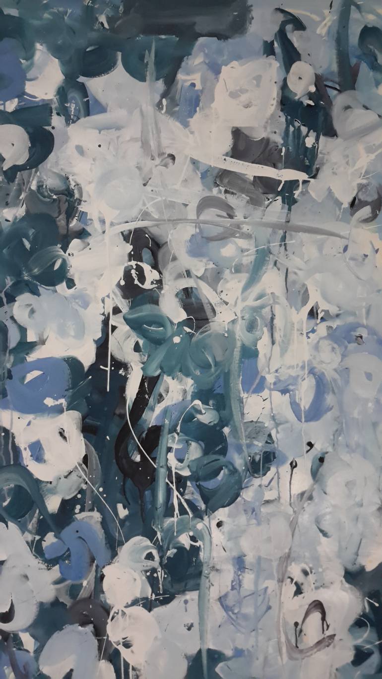 Original Abstract Expressionism Abstract Painting by Rodrigue Semabia