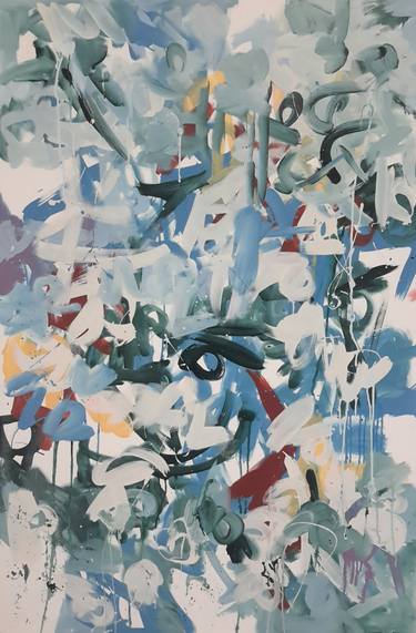 Original Abstract Expressionism Abstract Paintings by Rodrigue Semabia