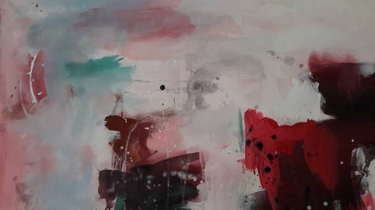 Original Abstract Expressionism Abstract Painting by Rodrigue Semabia