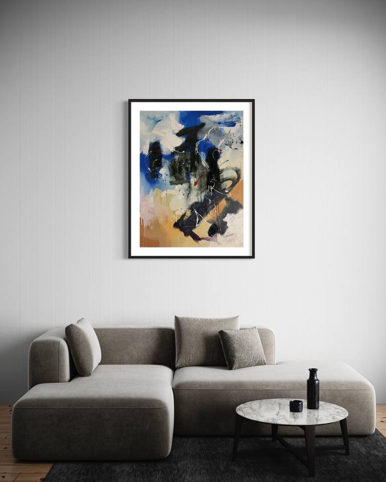 Original Abstract Painting by Rodrigue Semabia