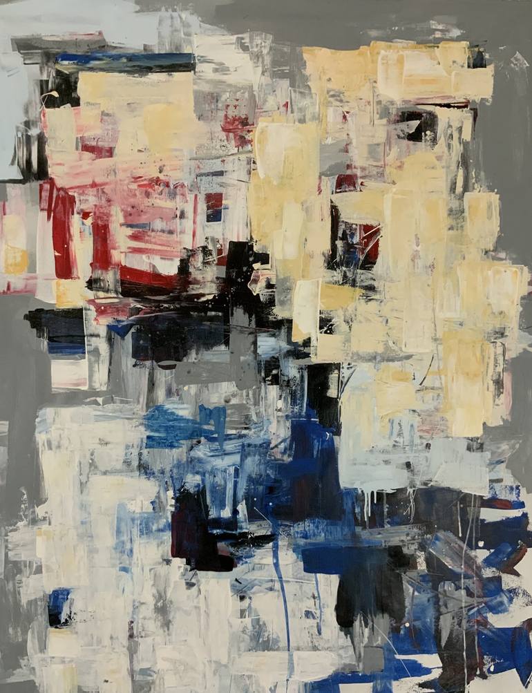 Original Abstract Expressionism Abstract Paintings by Rodrigue Semabia