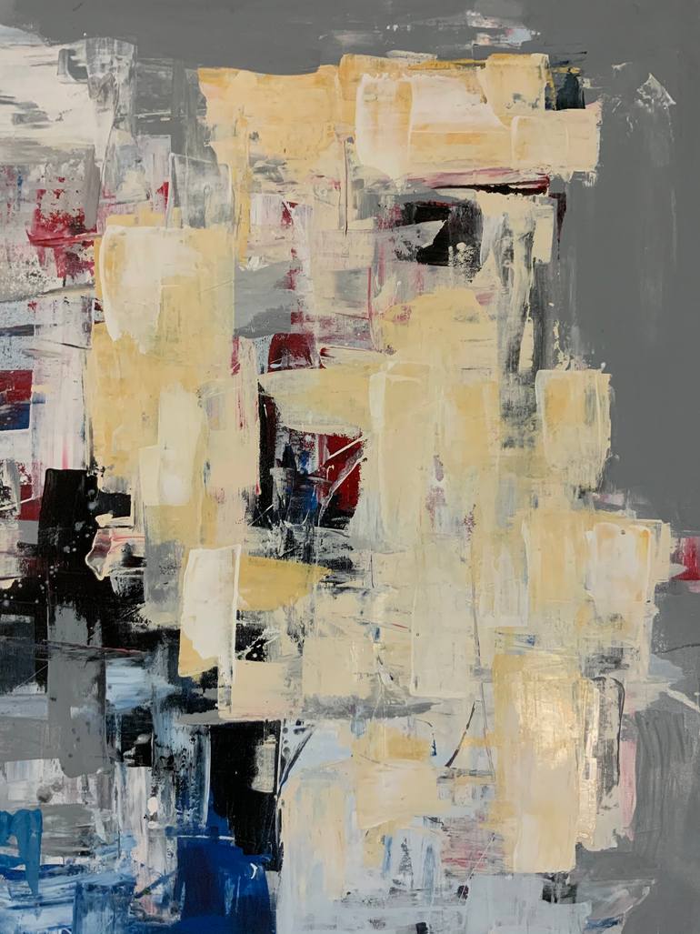 Original Abstract Expressionism Abstract Painting by Rodrigue Semabia