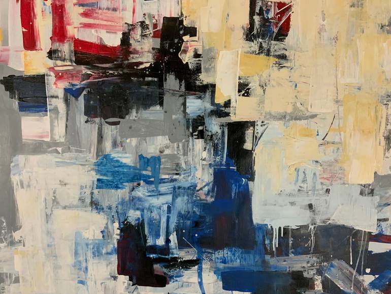 Original Abstract Expressionism Abstract Painting by Rodrigue Semabia