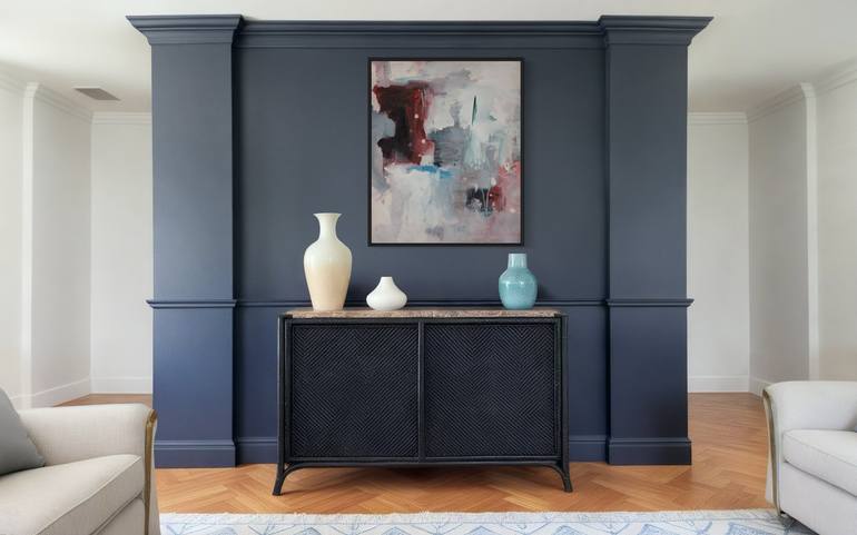 Original Abstract Expressionism Abstract Painting by Rodrigue Semabia