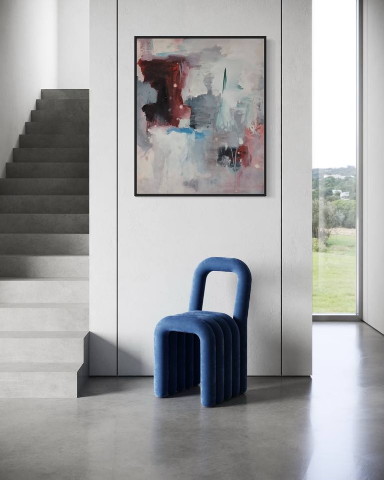 Original Abstract Expressionism Abstract Painting by Rodrigue Semabia