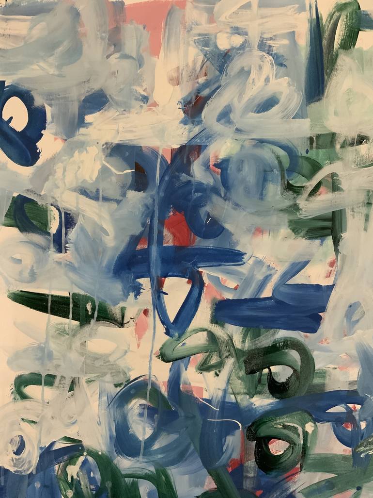 Original Abstract Expressionism Abstract Painting by Rodrigue Semabia