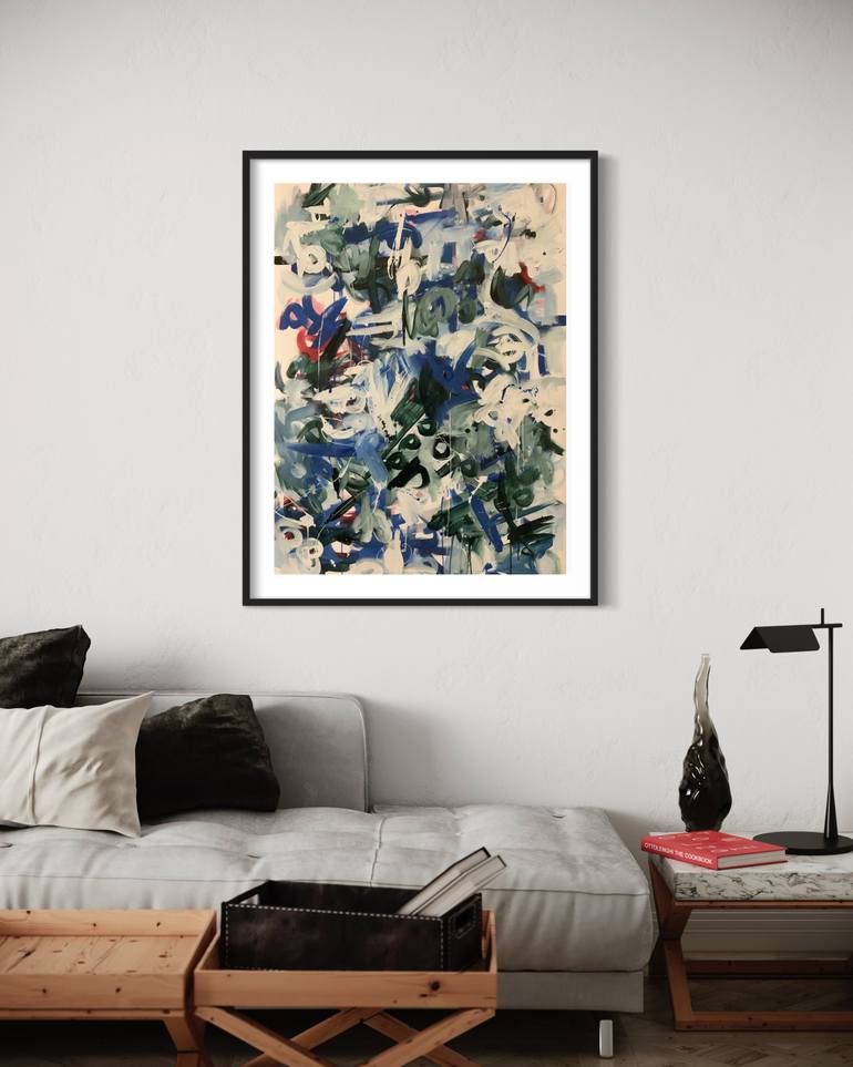 Original Abstract Expressionism Abstract Painting by Rodrigue Semabia