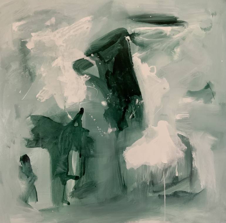 Original Abstract Expressionism Abstract Paintings by Rodrigue Semabia