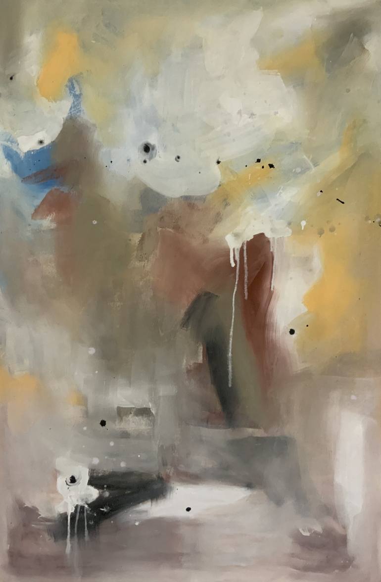 Original Abstract Expressionism Abstract Paintings by Rodrigue Semabia