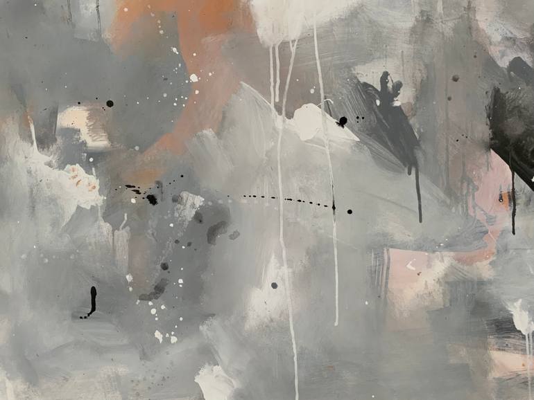 Original Abstract Expressionism Abstract Painting by Rodrigue Semabia