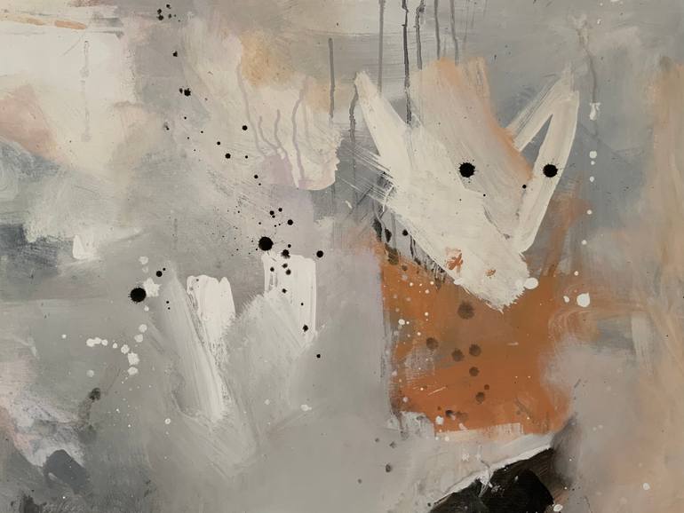 Original Abstract Expressionism Abstract Painting by Rodrigue Semabia