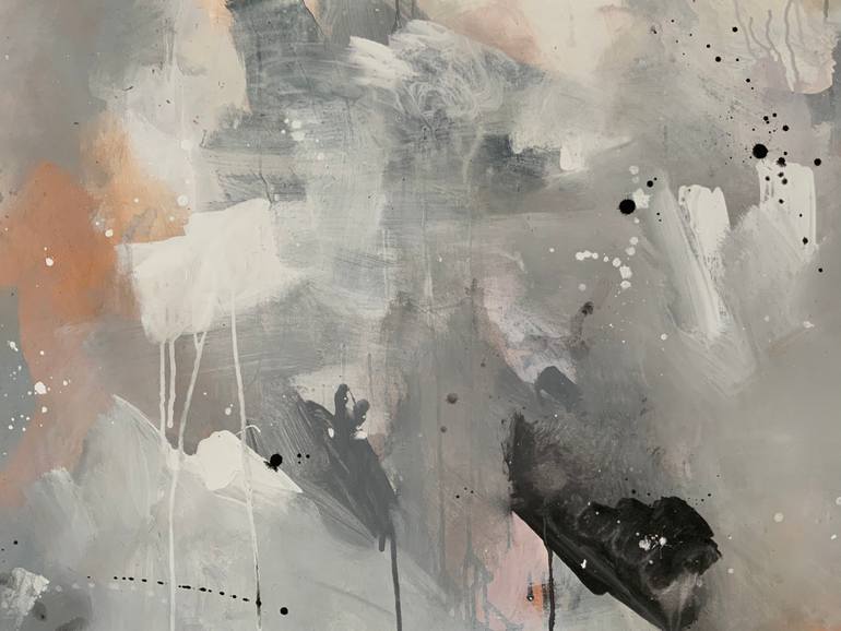 Original Abstract Expressionism Abstract Painting by Rodrigue Semabia