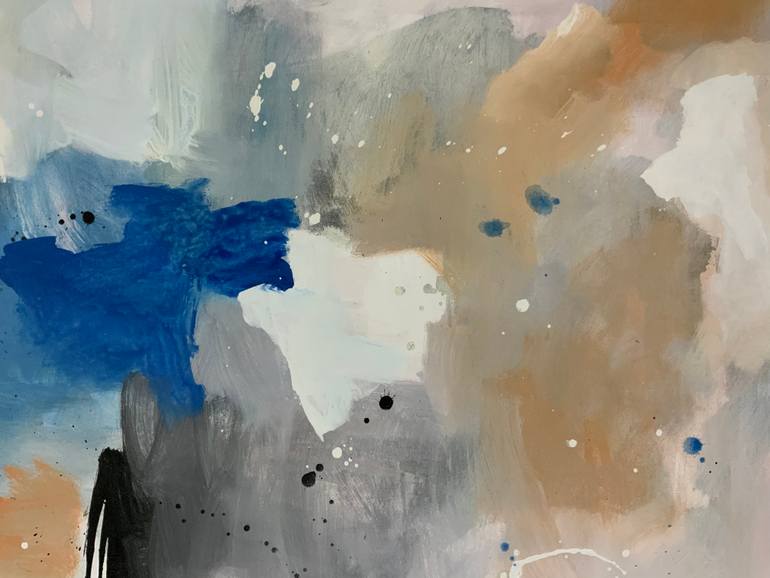 Original Abstract Expressionism Abstract Painting by Rodrigue Semabia
