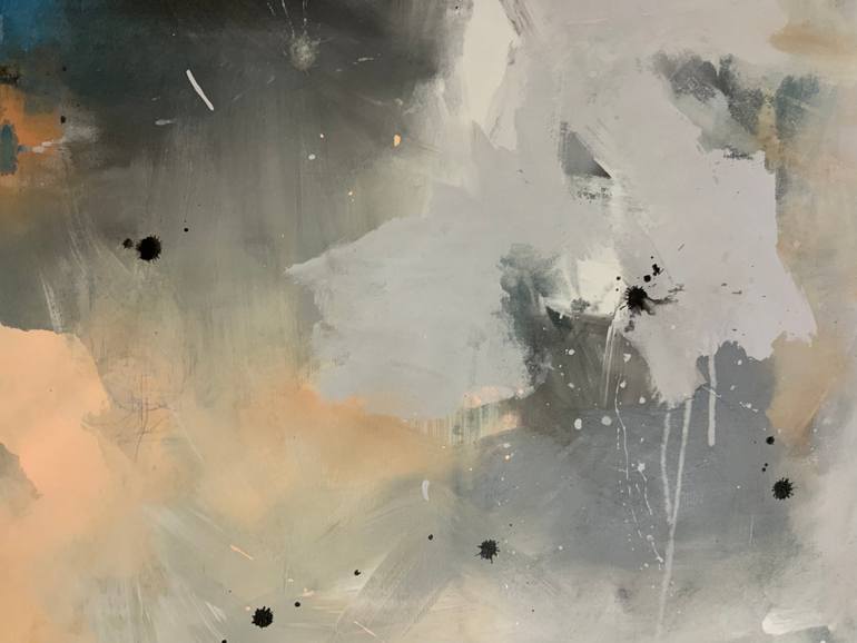 Original Abstract Expressionism Abstract Painting by Rodrigue Semabia